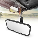 Garvee Espejo retrovisor central convexo para UTV Polaris Ranger 2017-2022, ABS resistente, color negro, universal, barcos y yates