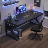 Garvee Escritorio de Ordenador Compacto de 80x50cm para Teletrabajo Estudiante y Gaming - Negro