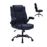 Garvee Silla De Oficina SP-VC De Cuero Negro Ajustable Ergonómica Resistente Para Oficina Y Hogar - Negro