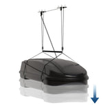 Garvee Cabrestante de Techo de 68 kg con Correas Ajustables para Ahorro de Espacio Negro - Negro