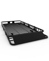 Garvee Canasta de Techo 213 × 99 cm para SUV y Camionetas, Capacidad 91 kg, Extensible, Acero Resistente, Portaequipajes para Viajes y Carga - Negro