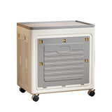 Garvee Cajas De Almacenaje Plásticas 150L Con Ruedas Y Tapa, Plegables, PP Duradero Para Hogar Y Oficina, Estables, Versátiles, Azul