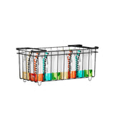 Garvee Cestas De Alambre Para Almacenaje - Organizador De Cocina Y Despensa - Resistente Antióxido - Acero Con Recubrimiento En Polvo - Apilables Con Asa Integrada - Ideal Para Hogar Y Oficina - 6 Piezas
