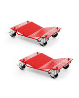 Garvee Car Wheel Dolly Set 2 Pcs 1361 kg Capacity Thickened V-Shaped Platform Steel Easy Handling for Workshops And Garages