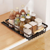 Garvee Organizador De Gabinete Extraíble Cajones Deslizantes Para Armarios Cocina Baño Negro - Negro