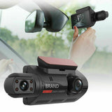 Garvee Cámara de Salpicadero Delantera y Trasera 1080P Full HD DVR Doble Lente Gran Angular Negro