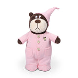 Garvee Oso de Peluche Interactivo con Sonido, Piyama Rosa Desmontable, Suave y Cómodo, Seguro para Niños, Ideal para Regalos y Juegos