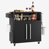 Garvee Carro de Parrilla Exterior con Mesa de Cocina, Gran Almacenamiento, Ruedas con Frenos, Acero Inoxidable, Ideal para Jardín y Barbacoa