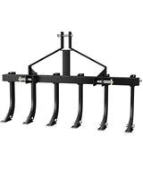 Garvee Cultivador Tractor 48in Plow Scarifier, 6 Shanks, Acero Carbono, Compatible CAT-0 y CAT-1, Agricultura