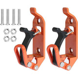 Soporte para pala de techo Garvee de aleación de zinc para auto, bote, offroad, ahorra espacio, con tapón de goma - Naranja