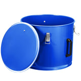 Garvee Cubo para Aceite de Freidora 38 L, Contenedor de Acero con Filtro y Tapa Sellada, Cocina Profesional, 28 cm Diámetro, Acero Inoxidable - 