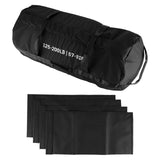 Garvee Workout Sandbag Ajustable 57-91 kg, 6 Asas Reforzadas, Tela Oxford 600D, Gimnasio En Casa, Entrenamiento Funcional - Negro