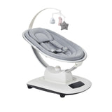 Garvee Mecedora Para Bebés Con 5 Movimientos Apacibles, Balanceo Lateral, Material Seguro, Ideal Para Dormir Y Relajarse - Gris Claro