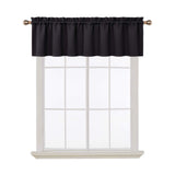 Garvee Cortinas Opacas 2 Piezas Cortas Con Bolsillo Para Barra, Bloqueo De Luz Fuerte, Para Baño Y Cocina, 70% Bloqueo, Material Duradero - Schwarz