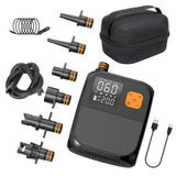 Garvee Bomba Eléctrica Recargable Inalámbrica 8000mAh Inflado Rápido Control Preciso ABS Resistente Portátil para SUP, Colchones Inflables y Camping Negro