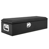 Garvee Caja de Herramientas Placa Diamante Negra, Hierro con Llaves de Seguridad, 99×33×24cm para Pickup Remolque - Negro