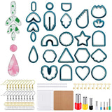 Garvee Kit de herramientas para escultura en arcilla polimérica, 142 piezas, mini fresas y anillos para pendientes, color azul, DIY, precisión y durabilidad