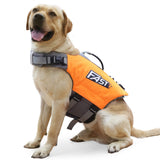 Garvee Chaleco Salvavidas para Perros Talla L, Nylon Ripstop 900D con Mango, Alta Flotación y Seguridad, para Natación y Actividades Acuáticas, Naranja Albor - Naranja