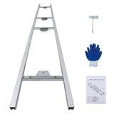 Garvee Sistema De Guía De Riel De 9 Pies Para Sierra De Cadena - 3 Barras Transversales Ajustables - Aluminio Resistente - Kit Para Corte De Madera Al Aire Libre