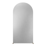 Garvee Funda para Arco de Boda 201cm, Spandex Elástico Doble Cara Brillante, para Ceremonias y Fiestas - Plata