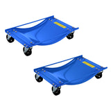 Garvee Car Wheel Dolly Jack 680 kg, Steel, 360° Rotatable Wheels, Heavy Duty Rollers, 2-Pack, Taller de Reparación - Azul