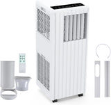 Garvee Aire Acondicionado Portátil 7000 BTU Enfriador 3 en 1 Bajo Ruido con Deshumidificador y Ventilador Pantalla LED y Mando a Distancia para hasta 15m² - Blanco