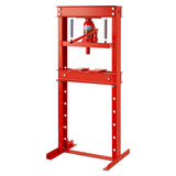 Garvee Prensa Hidráulica de 20 Toneladas H-Frame para Taller, Ajustable y Resistente, Placas de Prensa, Rojo, Ideal para Doblar y Estampar Autos - Rojo