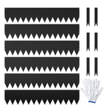 Garvee Bordes de Jardín de Acero Cor-Ten 6 Piezas Kit Completo para Jardines y Céspedes 102×20 cm Pre-Oxidado