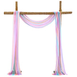 Garvee Tela para Arco de Boda en Contraste, Resistente a Arrugas, Reutilizable, 61cm x 549cm, para Ceremonias al Aire Libre