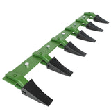 Garvee Barra De Dientes Para Cuchara De Tractor 48 In Acero Resistente Con Dientes Removibles Para Excavación Y Construcción - Verde