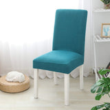 Garvee Funda De Silla Elástica De Polar Fleece - Ajuste Universal, Protección Completa - Color Bluestone Blue, Ideal Para Comedor Y Oficina