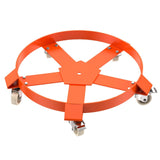 Garvee Carretilla para barriles de 208.19L, capacidad 567kg, ruedas giratorias 360°, acero al carbono galvanizado, freno, uso en almacenes