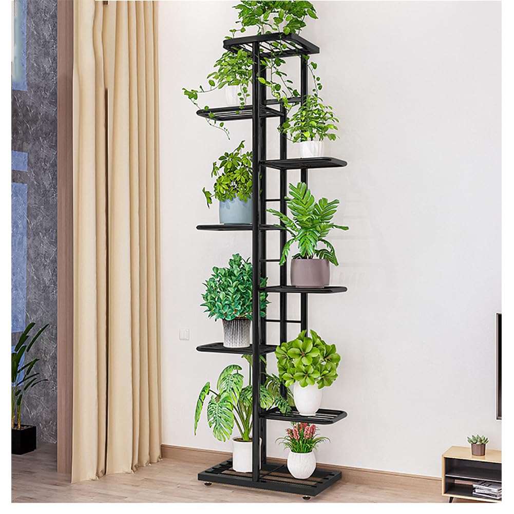 Soporte para plantas de metal de 8 niveles