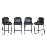 Garvee Taburetes De Bar A Altura De Mostrador Set De 4 - Madera Sólida, Diseño Moderno, Estable - Cocina Y Bar, Cómodos, Resistentes