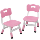 Garvee Silla Infantil Ajustable 3 Niveles Plástico Seguro Diseño Ergonómico Rosa Para Niños 2-6 Años Uso Casa Aula - Rosa