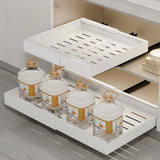 Garvee Organizador de Armario Extraíble Cajón Extraíble Robusto Cocina Despensa Baño Pequeño Blanco - Blanco