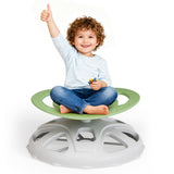 Garvee Silla Giratoria Sensorial Para Niños Con Asa De Seguridad Y Base Reforzada, Interior Y Exterior, Material PP Resistente, Antideslizante - Verde