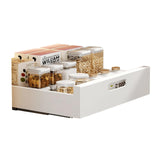 Garvee Organizador de armario extraíble Garvee con película adhesiva nano, estante expandible para despensa con cesta deslizante, 35x43x9 cm , blanco - Blanco