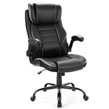 Garvee Silla Oficina Ergonómica en Piel Sintética Premium con Soporte Lumbar Dinámico, Respaldo Ajustable, Asiento Extra-Ancho, Gris y Negro - Ideal para Oficina y Home Office - Negro & Gris