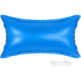 Garvee Cuscino Invernale Piscina 1.2x2.4 m PVC Resistente al Freddo con Valvola Doppio Strato e Corda 15m para Fissaggio Sicuro