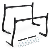 Garvee Rack De Escalera Para Camioneta Pickup Ajustable 46-71 In Acero Resistente Doble Barra Negro - Carbon Steel