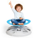Garvee Silla Giratoria Sensorial para Niños Autistas con Asa de Seguridad y Base Antideslizante, Plástico PP, Interior/Exterior, Multicolor - Azul