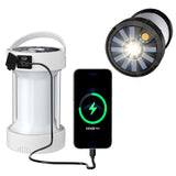 Garvee Lámpara de Camping LED Solar Recargable USB, 4 Modos, Resistente, Portátil para Pesca Nocturna y Caza - Blanco