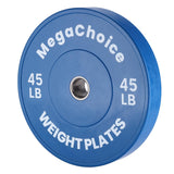 Garvee Discos de Pesa de Granulado de Goma Completa Agujero de 50mm Absorción de Impactos Placas de Amortiguación Azules para Gimnasio en Casa y Entrenamiento de Fuerza