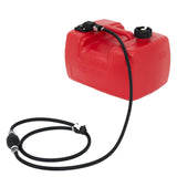 Garvee Tanque Marino Portátil 12L con Asa, Indicador Nivel, Filtro Integrado, PE Alta Densidad, Manguera Incluida para Pesca y Navegación, Azul - 