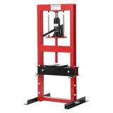 Garvee Prensa Hidráulica de Alta Capacidad Marco en H con Mesa Ajustable Herramienta Profesional para Taller Mecánico 6T Rojo