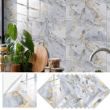 Garvee Pegatinas Adhesivas para Azulejos Cocina Baño Sala de Estar 20×20 cm Modernas Minimalistas PVC Ecológico - 20 Por 20Cm