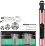 Garvee Graveerpen Eléctrico USB Recargable - Herramienta de Grabado Micro Inalámbrica Para Vidrio, Madera, Metal, Piedra - Kit DIY - Material Metálico - Precisión y Versatilidad