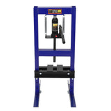 Garvee Prensa Hidráulica 6 T H-Frame Ajustable con Placas para Taller, Reparación Automotriz, Acero, Uso en Garaje, Azul - Azul Oscuro