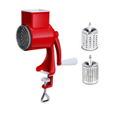 Garvee Molino Manual De Nueces Con Manivela - Triturador Multifuncional Para Nueces Y Avellanas, Resistente, Fácil De Usar, Cocina, Tamaño Compacto, Color Metálico - Rojo